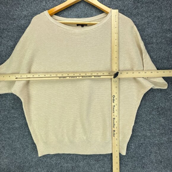 **SOLD**Quince Sweater Womens Medium Beige Cashmere Blend Dolman Minimalist - Picture 5 of 8